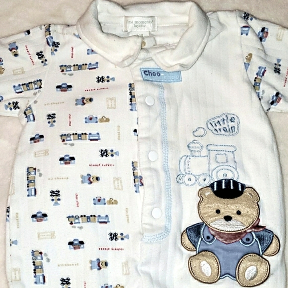 Bundle of Teddy Bear Footies, All Size 3-6 months - Picture 10 of 14
